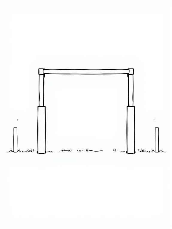 rugby goalposts coloring page