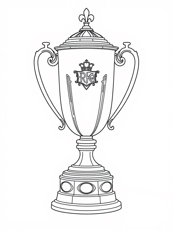 ryder cup trophy coloring page