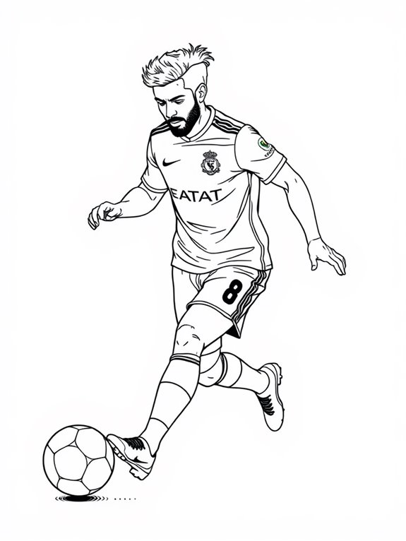 salah coloring page action