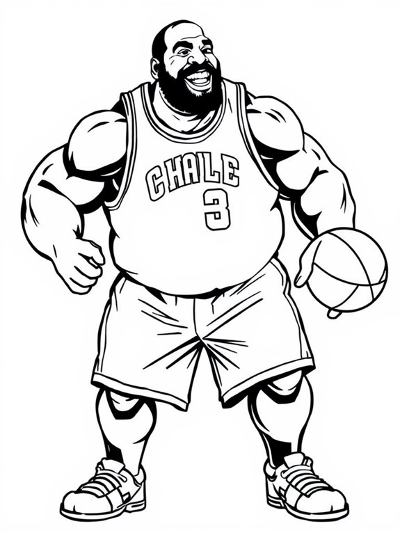 shaquille o neal coloring page