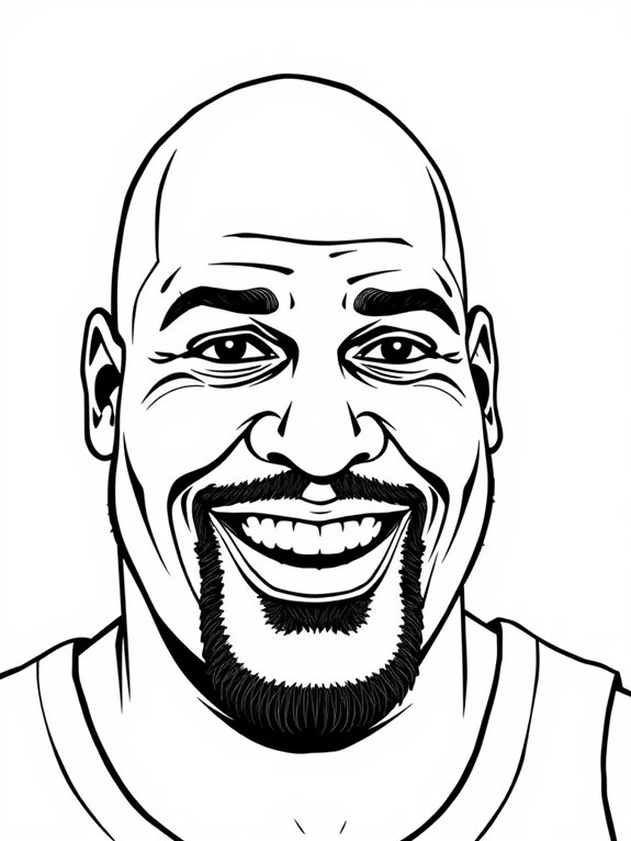 shaquille o neal smiling portrait