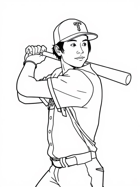 shohei ohtani coloring page