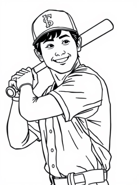 shohei ohtani coloring page