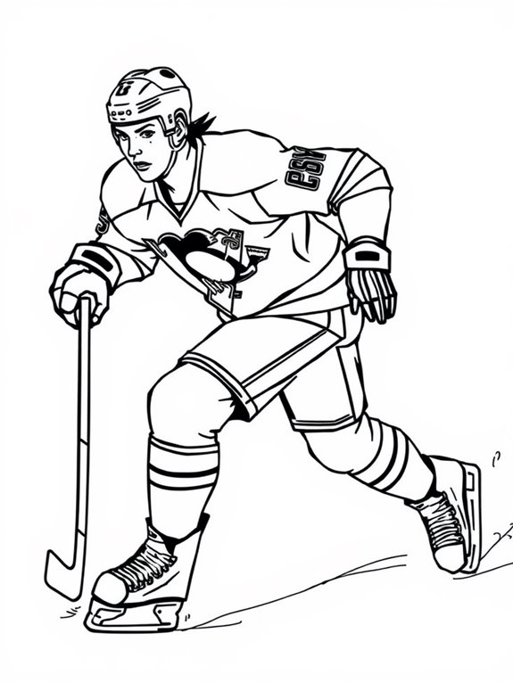 sidney crosby action pose