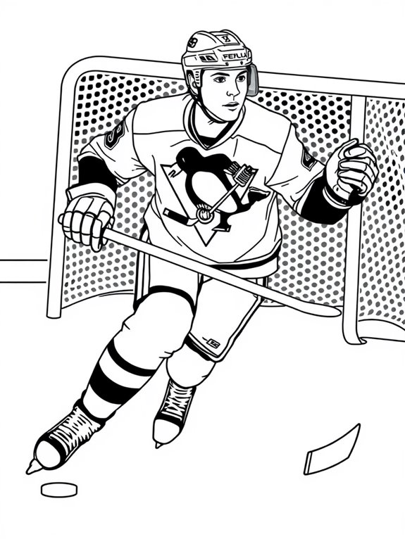 sidney crosby coloring activity