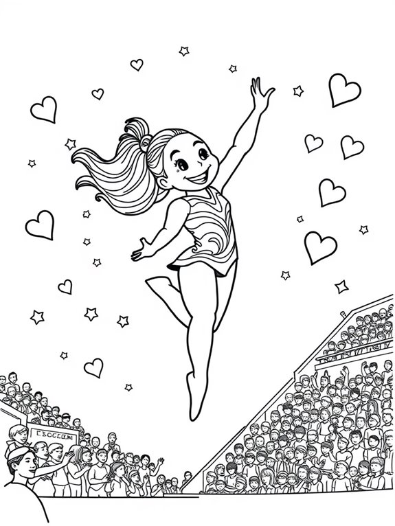 simone biles coloring activity