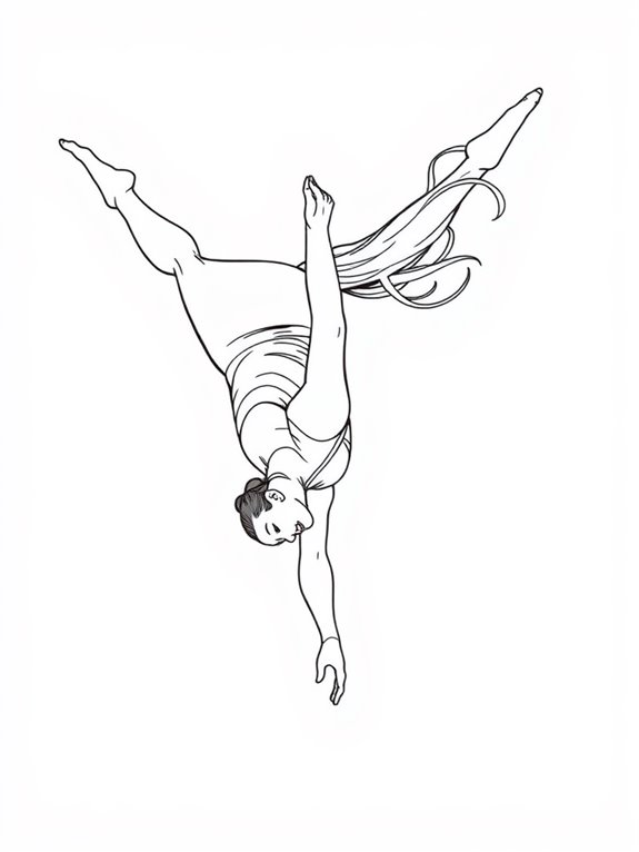 simone biles coloring page