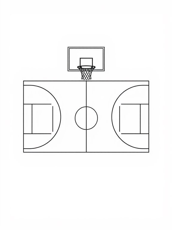 simple basketball court design