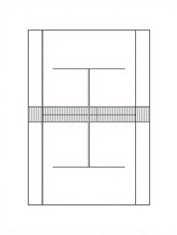 simple tennis court design