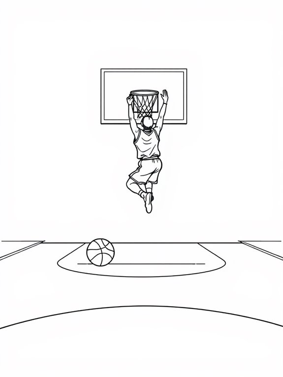 slam dunk coloring page