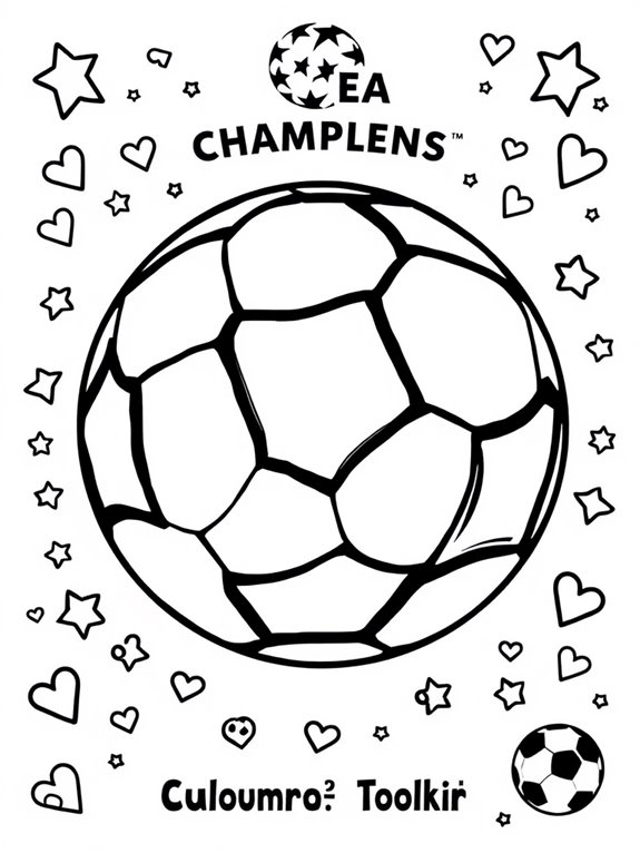 soccer ball coloring page