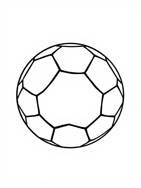 soccer ball coloring page