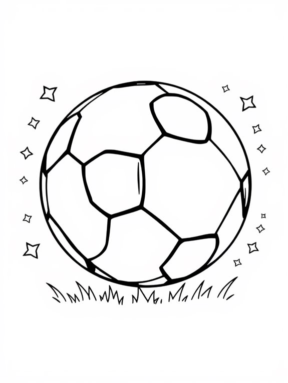 soccer ball coloring page