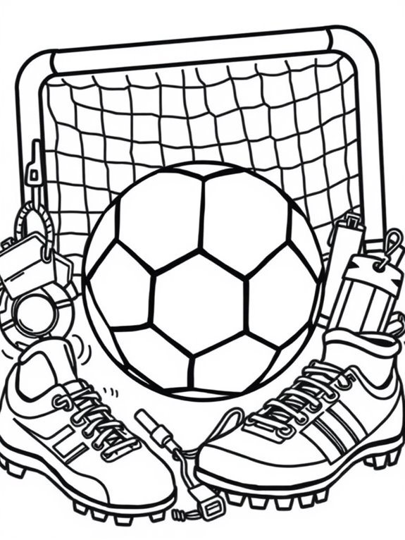 soccer ball coloring page