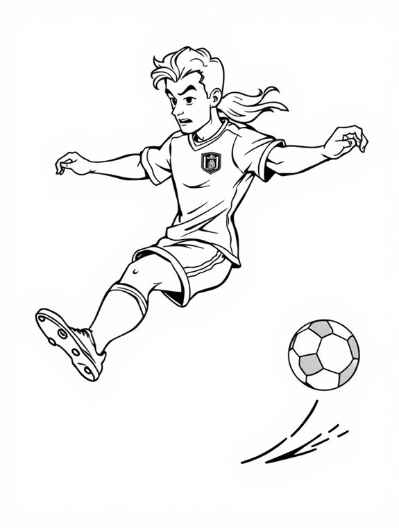 soccer star coloring page