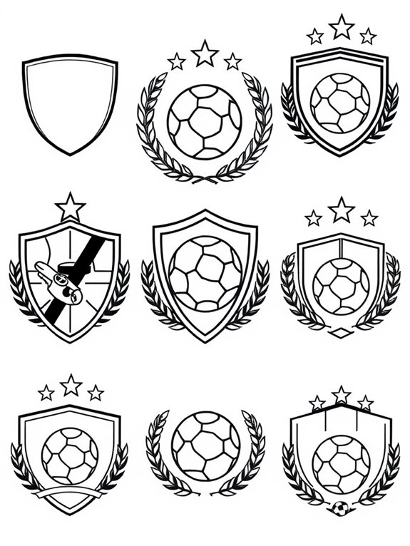 soccer team logos coloring page