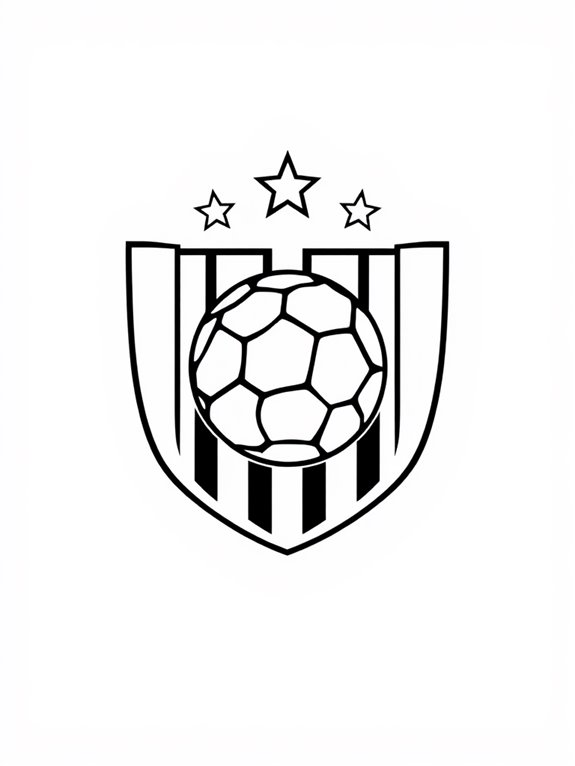 soccer team logos coloring page