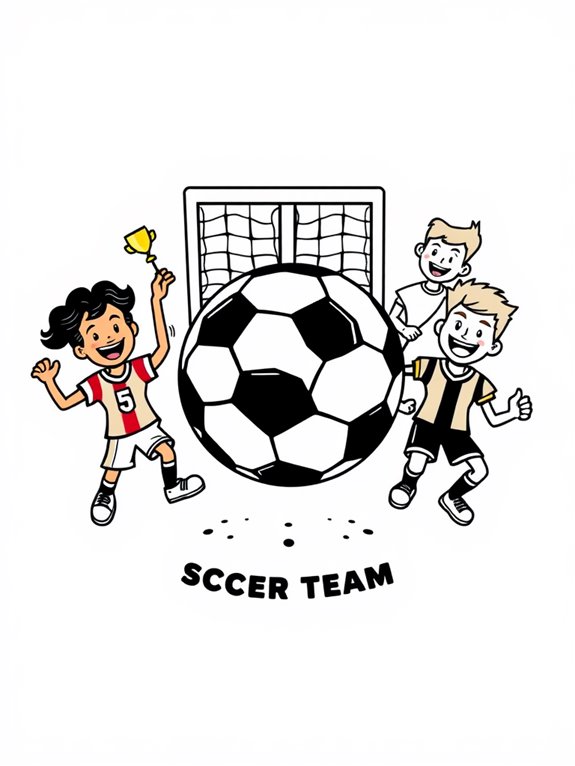 soccer team logos coloring page