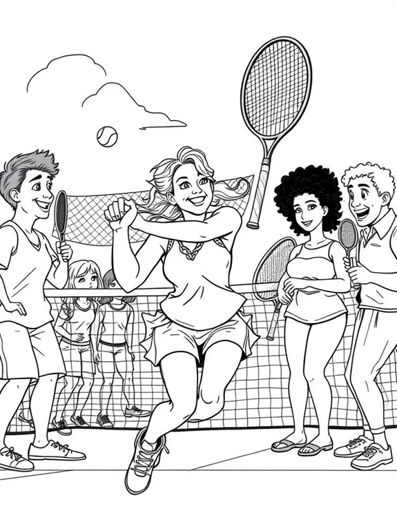 steffi graf coloring page