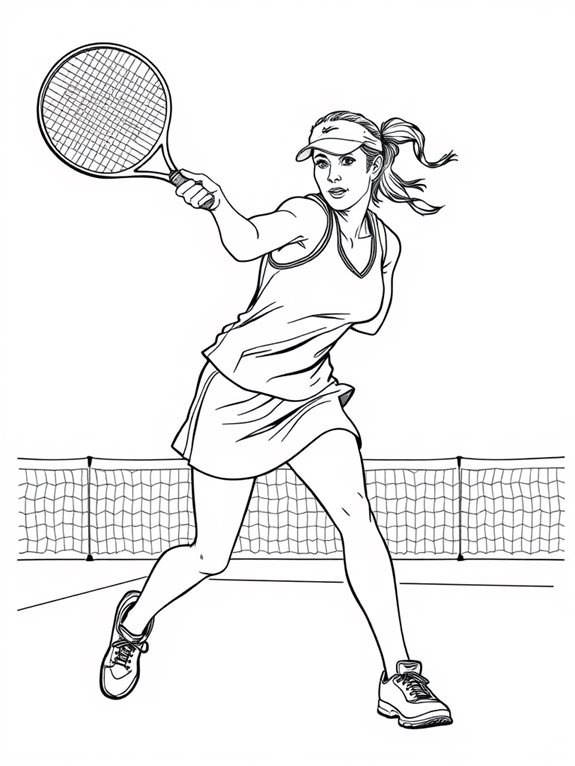 steffi graf coloring page