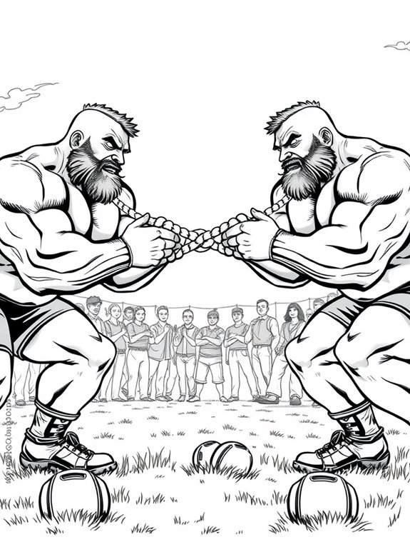 strongman tug of war