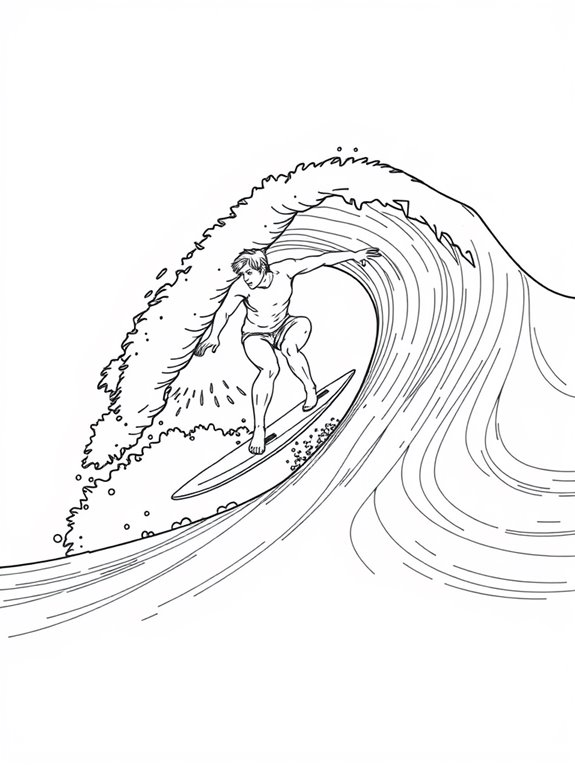 surfer riding a wave