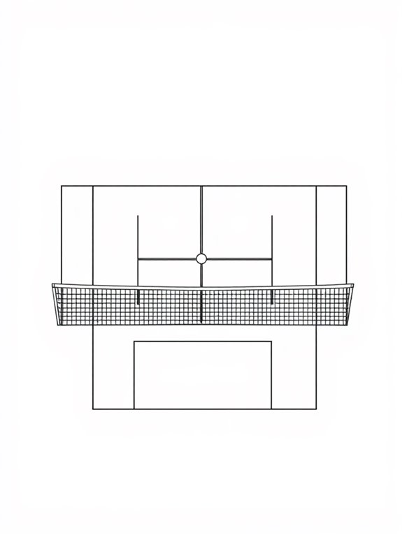 tennis court line art