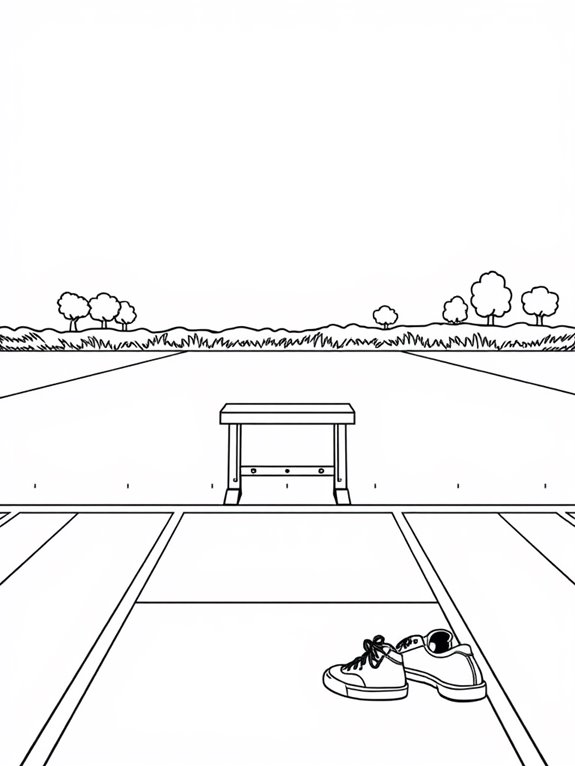 track and field coloring page