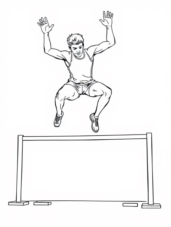 track and field coloring page