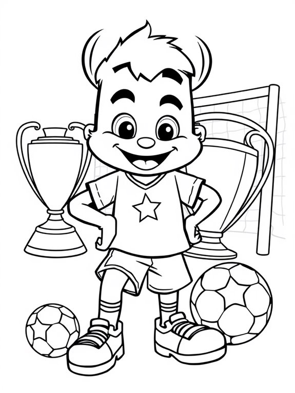 uefa champions league mascot coloring