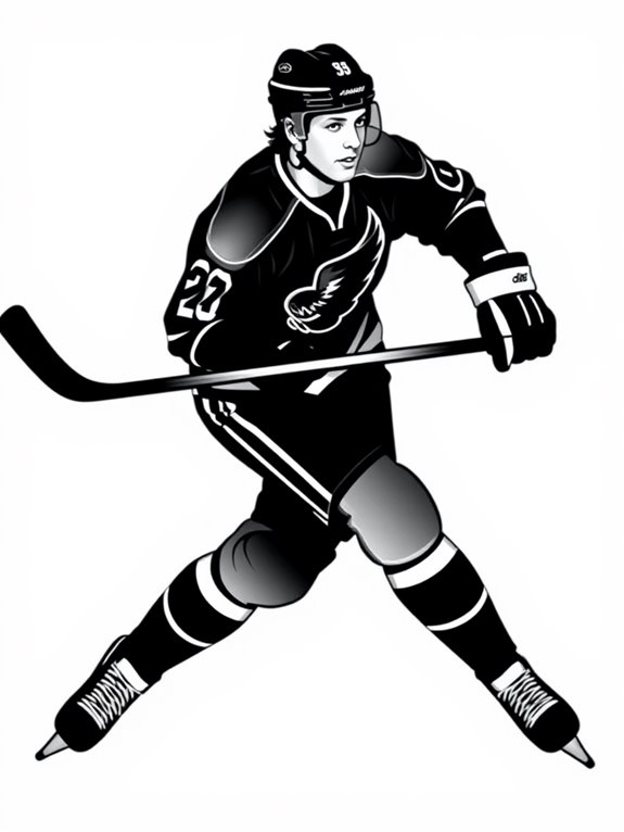 wayne gretzky coloring page