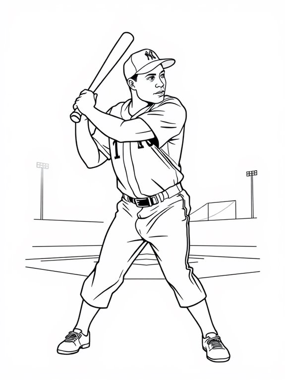 willie mays coloring page