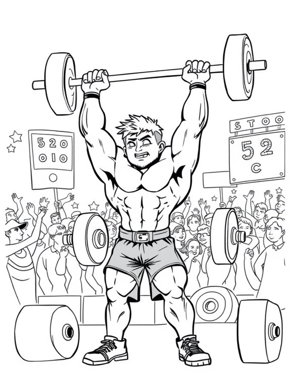 young strongman competition coloring