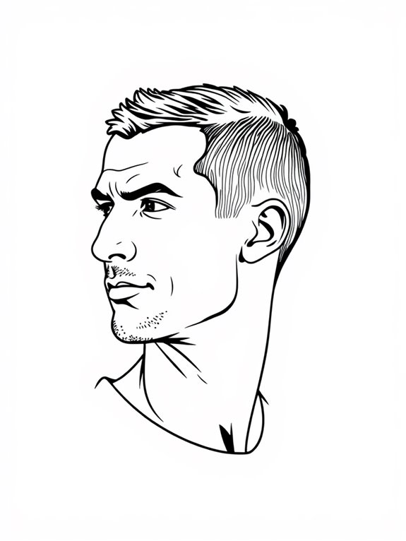 zinedine zidane coloring page